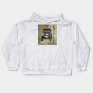 Antique Automobile and Old Route 66 Kids Hoodie